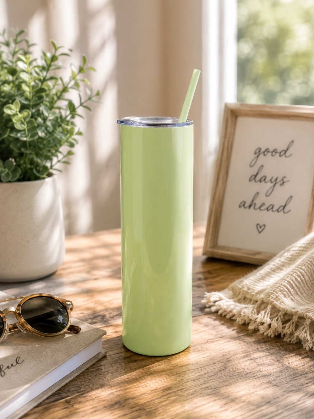 20 oz Skinny Tumbler HOGG Lime